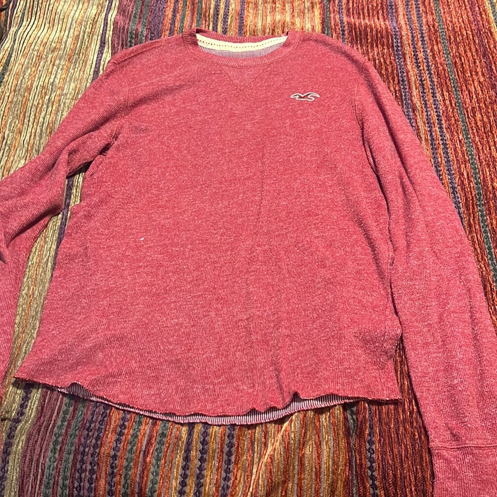 Men’s Hollister Long Sleeve Knit, Red